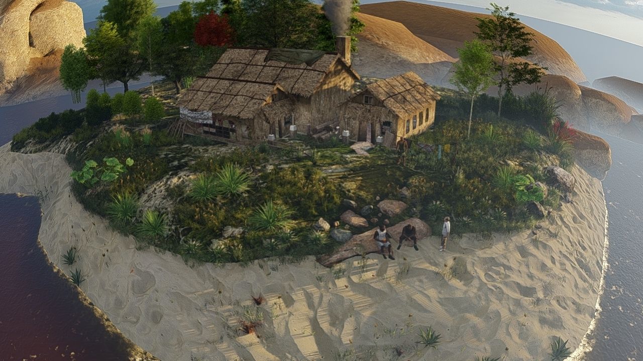 Village Design 2 Low-poly 3D model_11