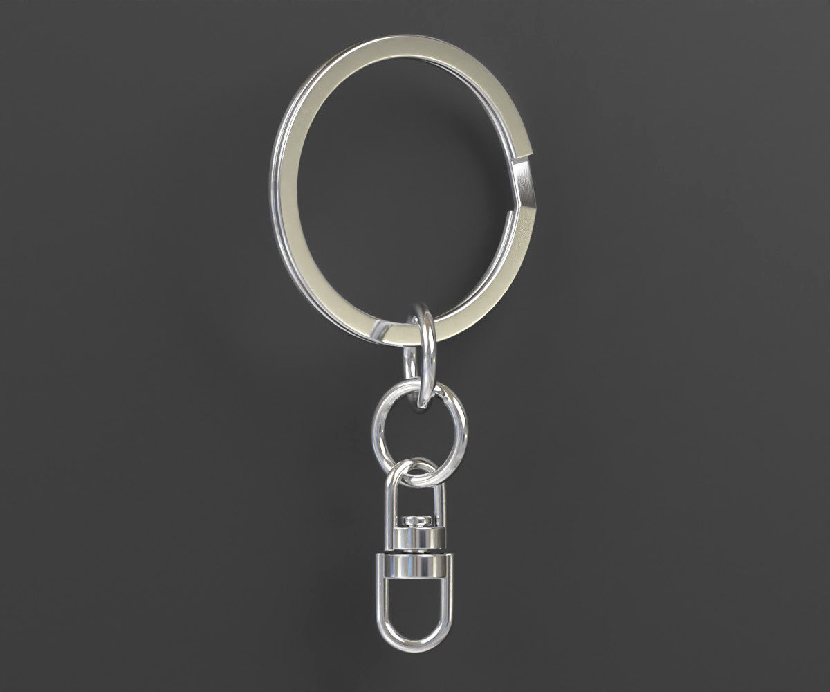 Keychain high quality Keychain 3d model 3D model_4