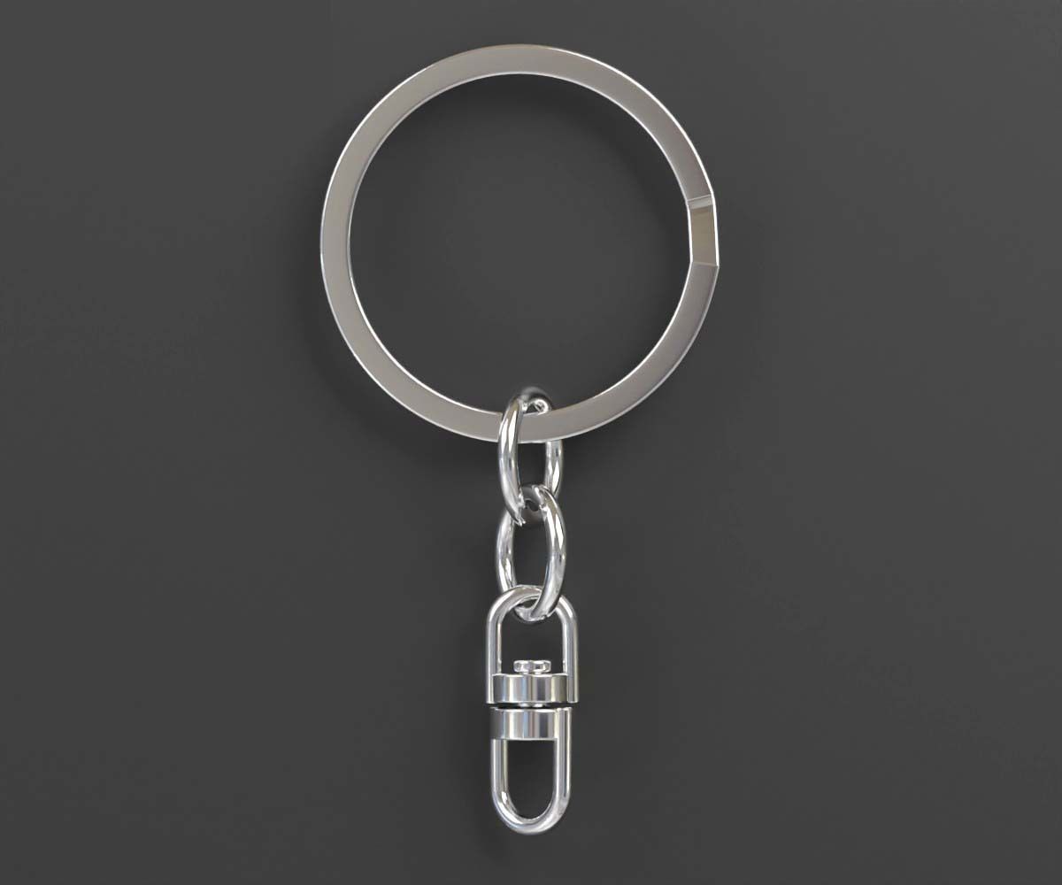 Keychain high quality Keychain 3d model 3D model_2