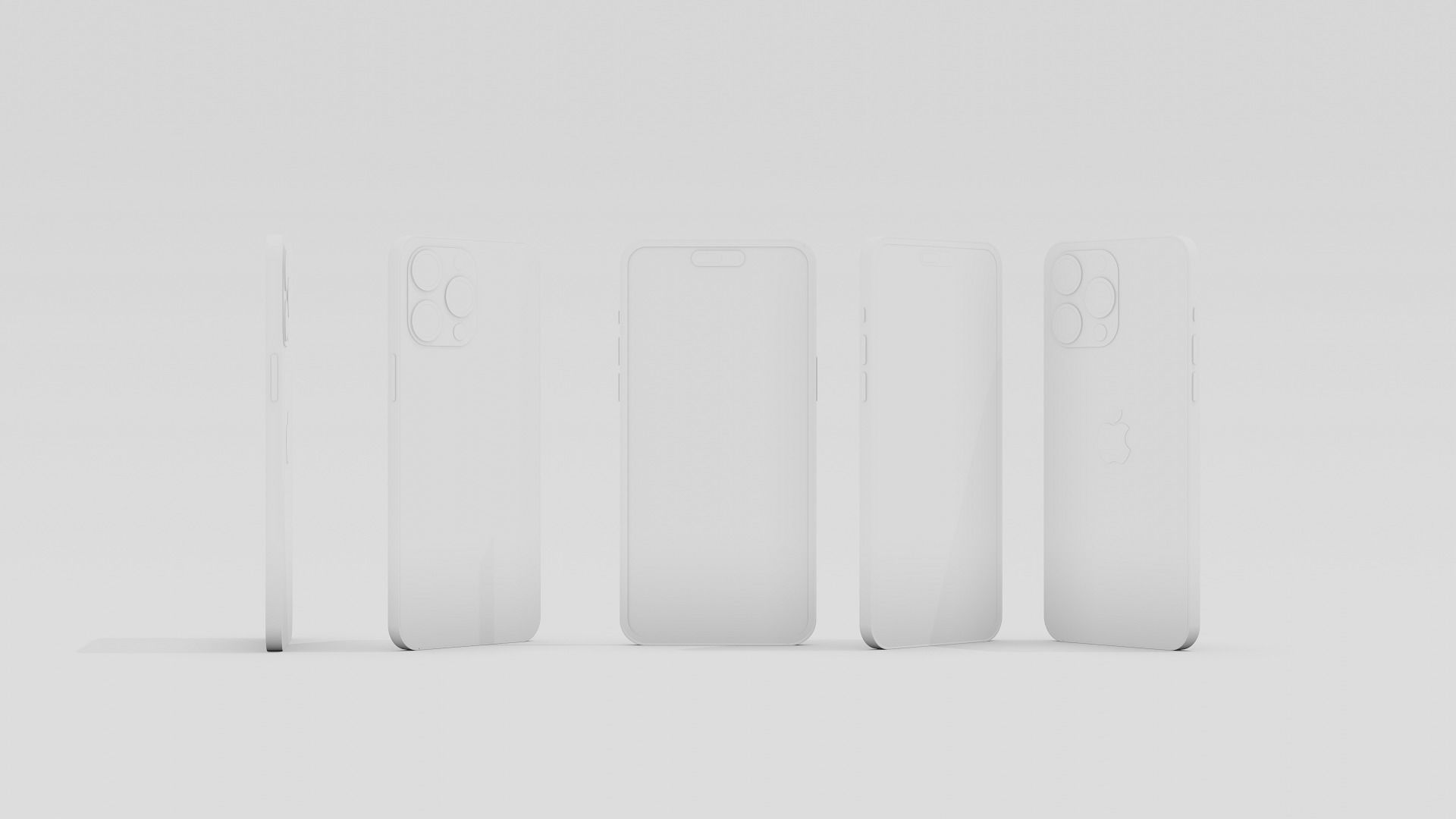 iPhone 14 Pro or iPhone 14 Pro Max Low poly 3D model 3D model_1