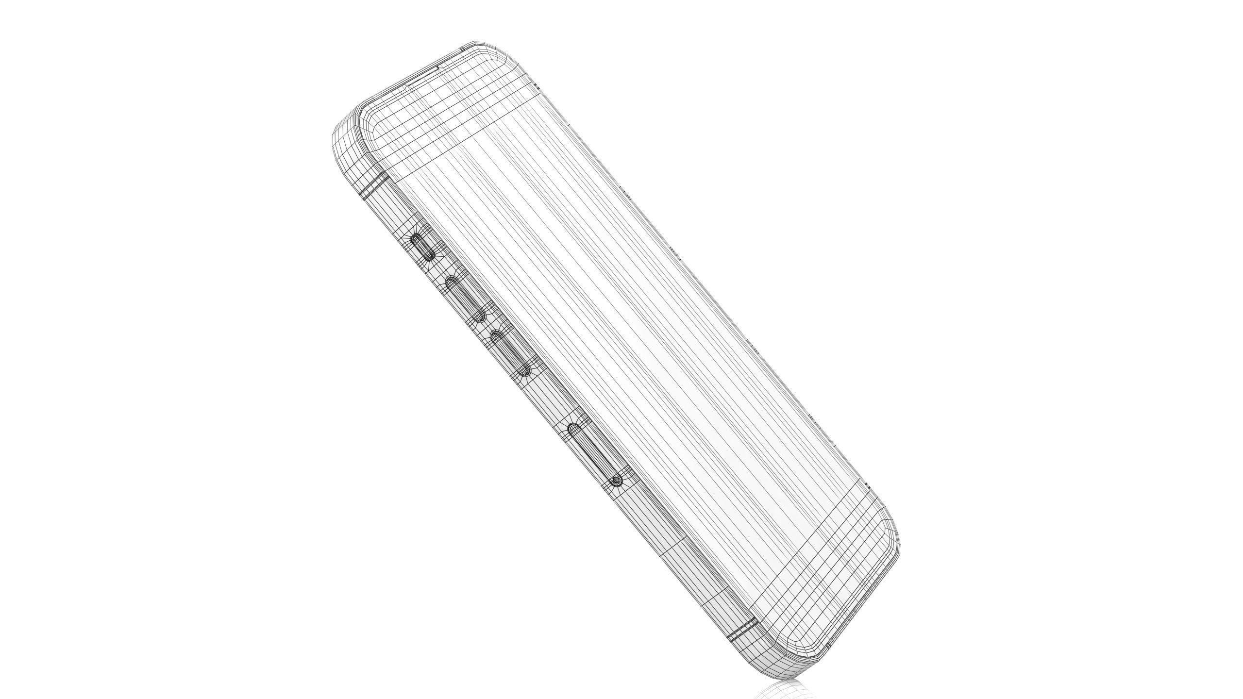 Apple iPhone 14 Pro Silver Low-poly 3D model_19