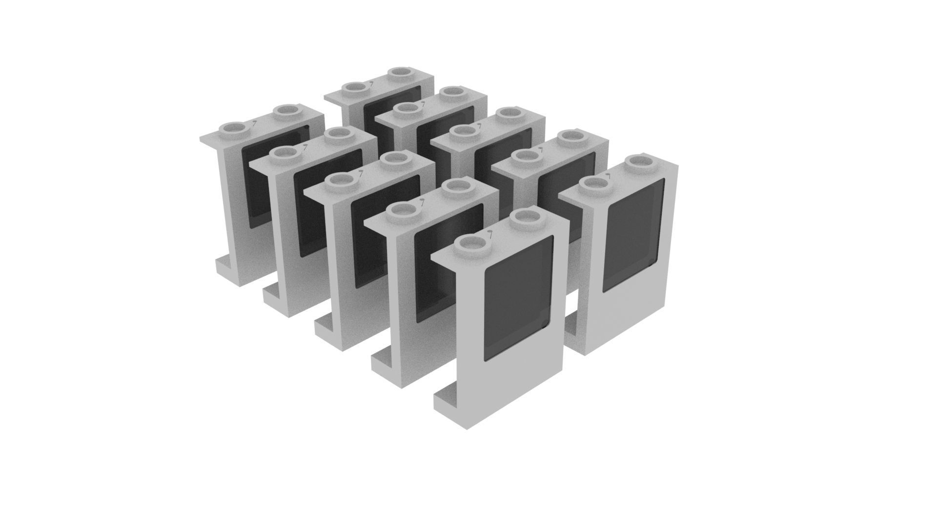 Lego Windows and Panels Set 3D model_20