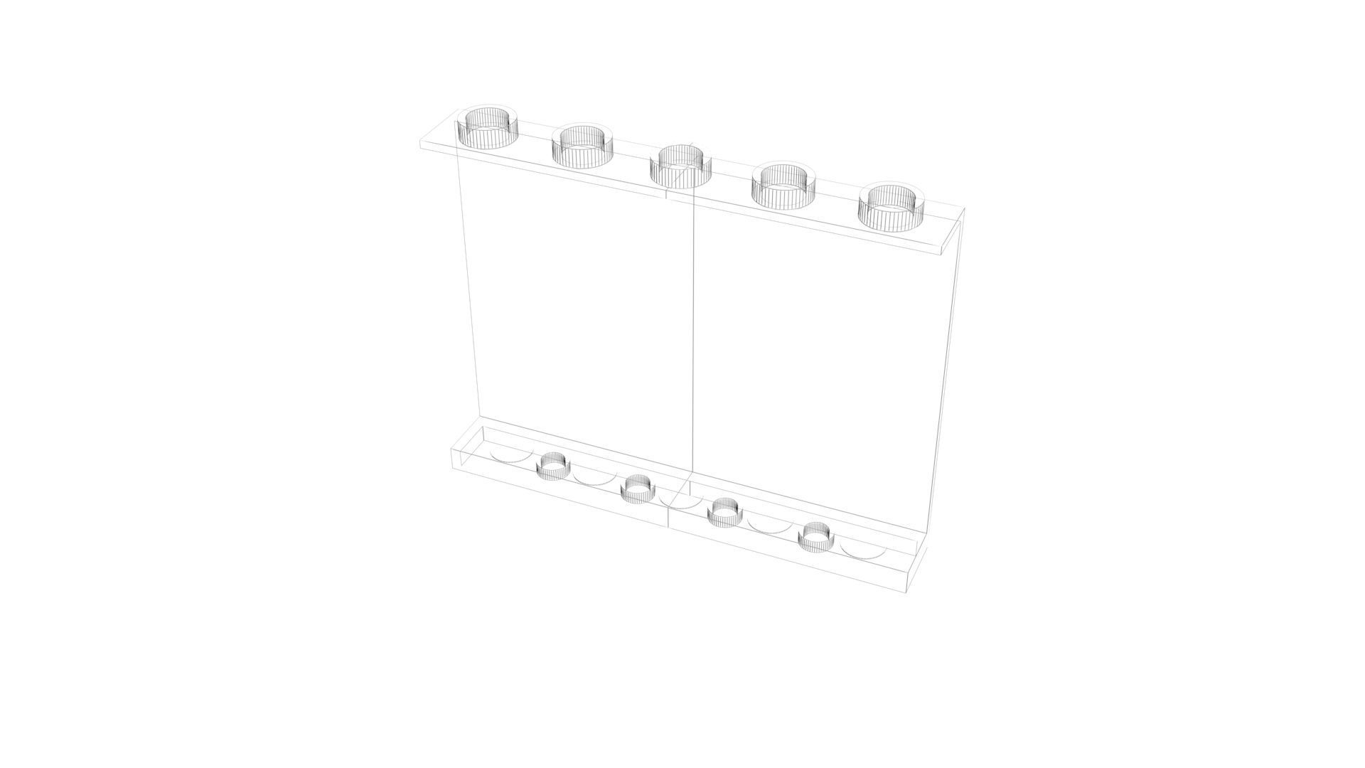 Lego Windows and Panels Set 3D model_35