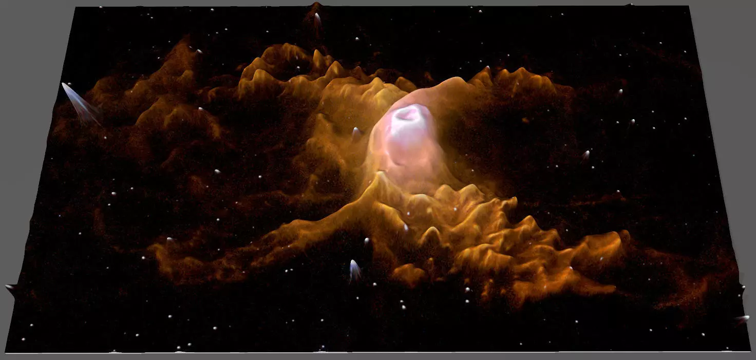 RED SPIDER NEBULAHUBBLE DEEP SKY OBJECT 3D SOFTWARE ANALYSIS 3D print model_0