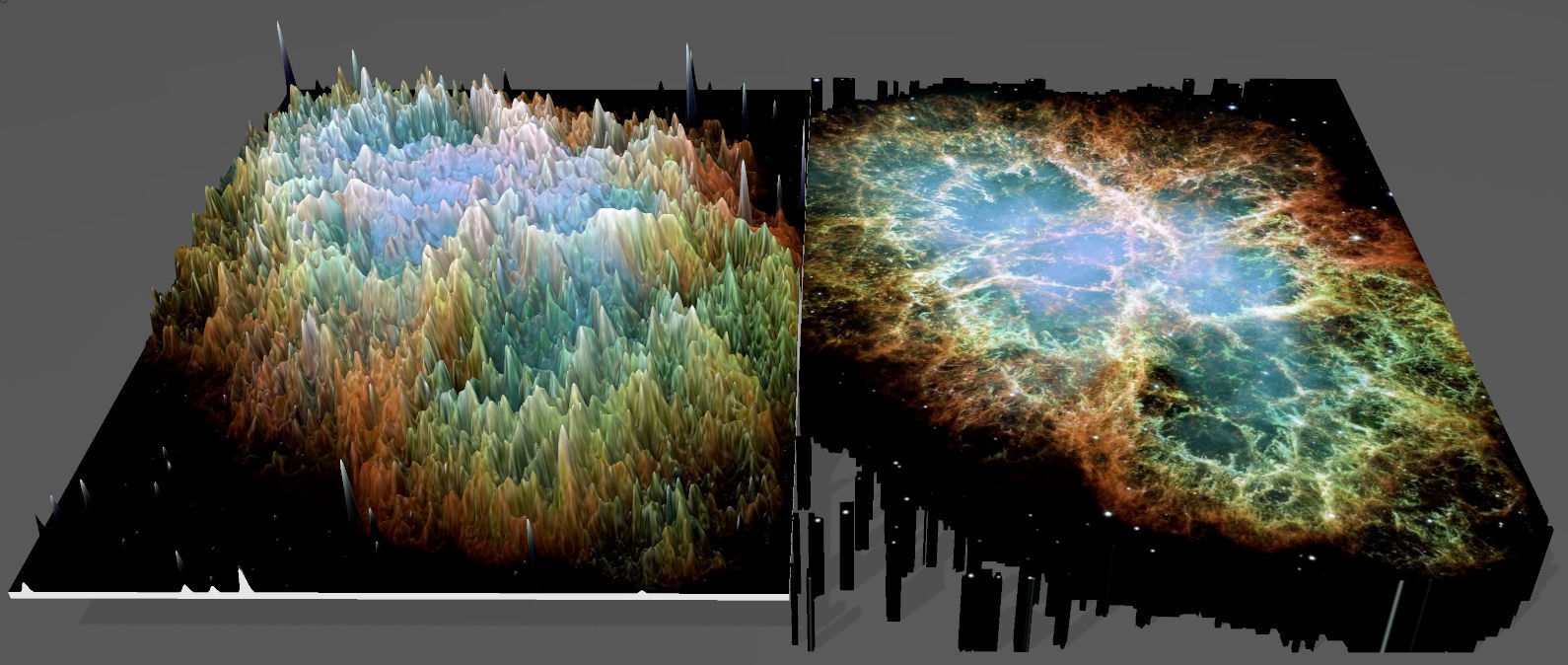 HUBBLE - CRAB NEBULA - DEEP SKY OBJECT 3D SOFTWARE ANALYSIS 3D print model_1