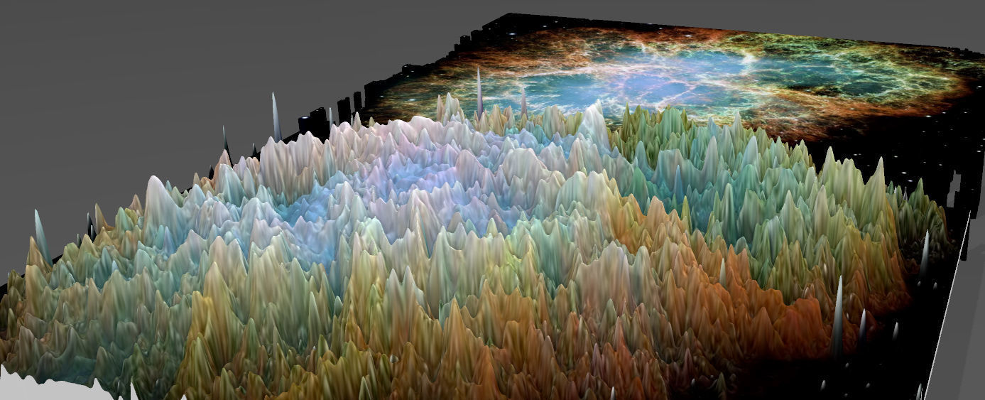 HUBBLE - CRAB NEBULA - DEEP SKY OBJECT 3D SOFTWARE ANALYSIS 3D print model_2