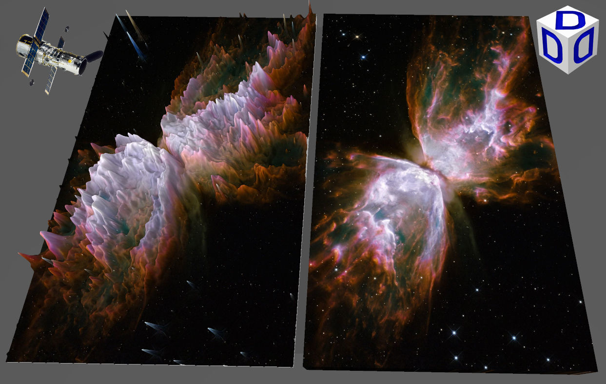 HUBBLE DEEP SKY OBJECT 3D SOFTWARE ANALYSIS 3D print model_2