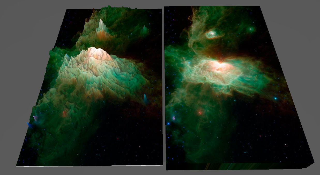 HORSE NEBULA - SKY OBJECT 3D SOFTWARE ANALYSIS 3D print model_1