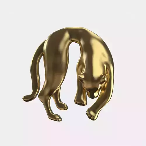 panther Hanging Pendant Jewellery 3D printable