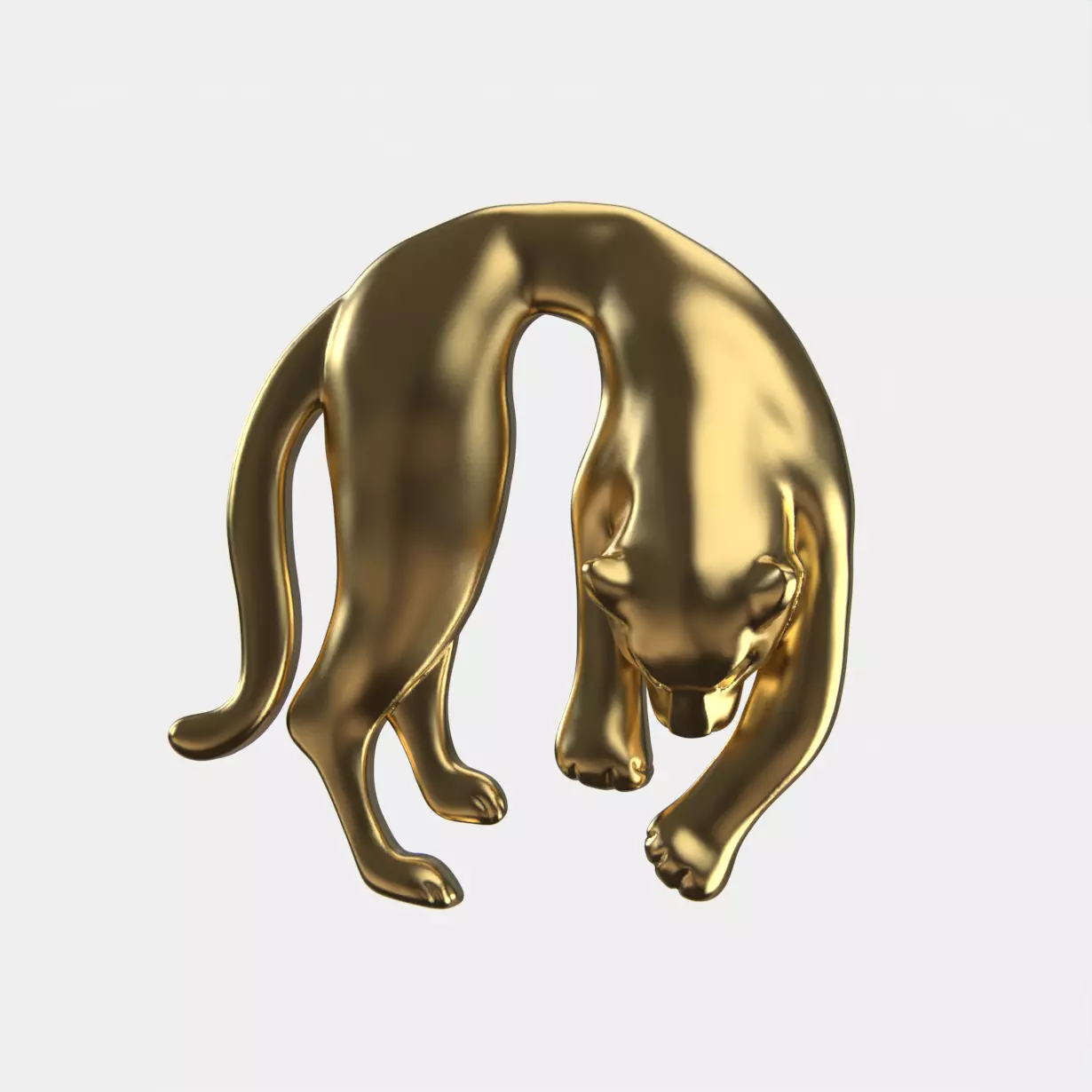 panther Hanging Pendant Jewellery 3D printable 3D print model