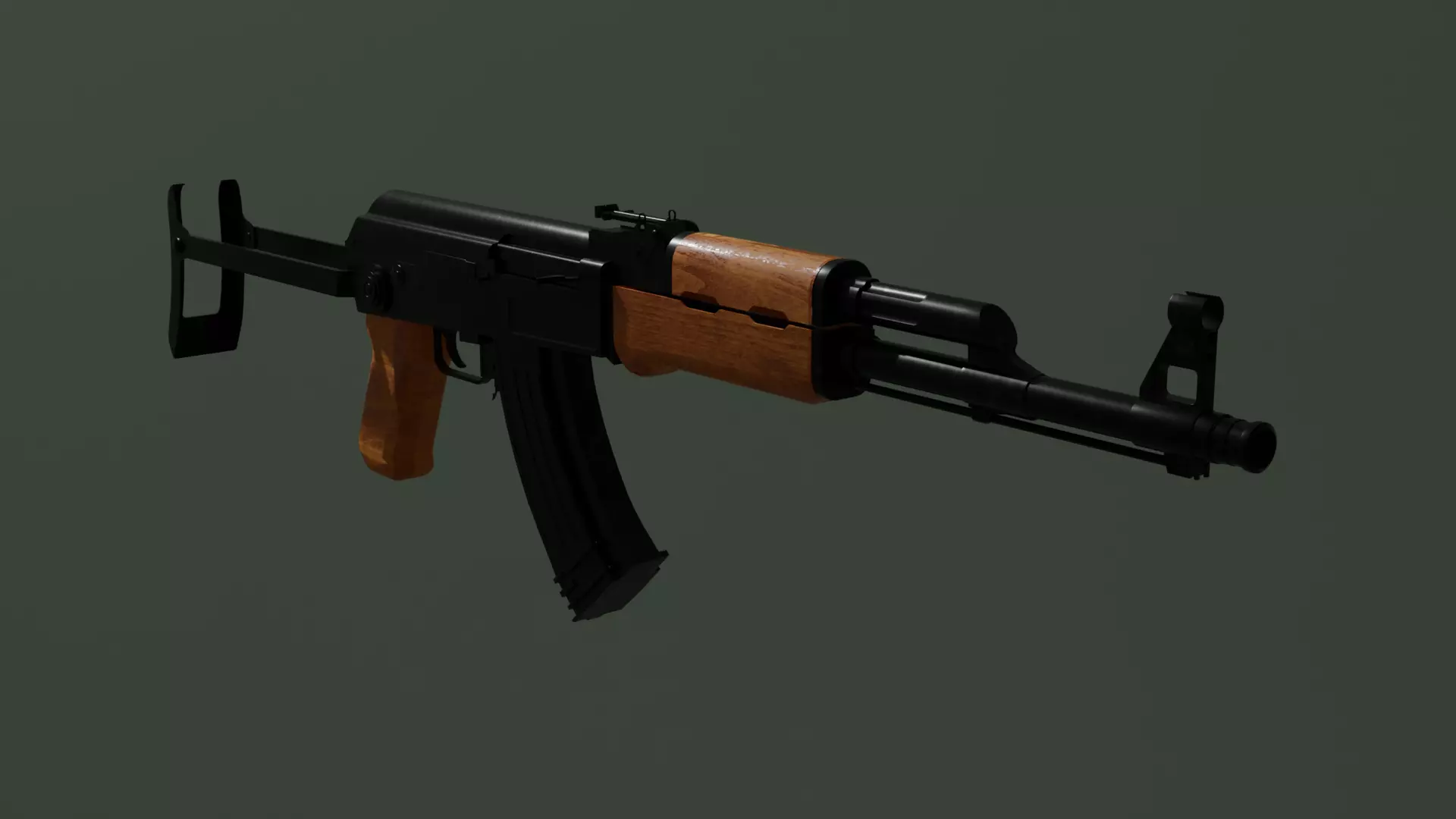 Ak-47 rifle 3D model_0