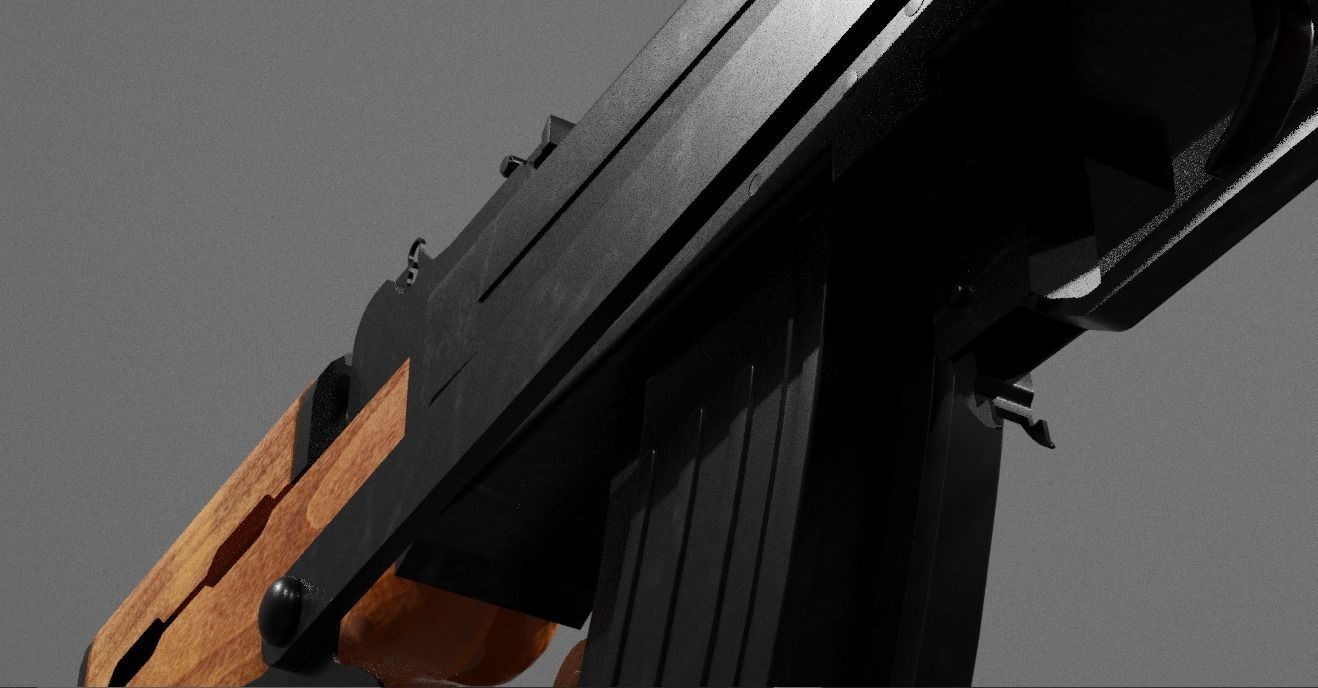 Ak-47 rifle 3D model_6