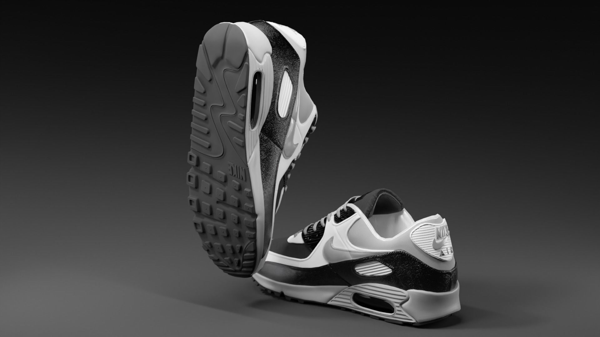 Airmax - Nike Shoes 01 Low-poly 3D model_15