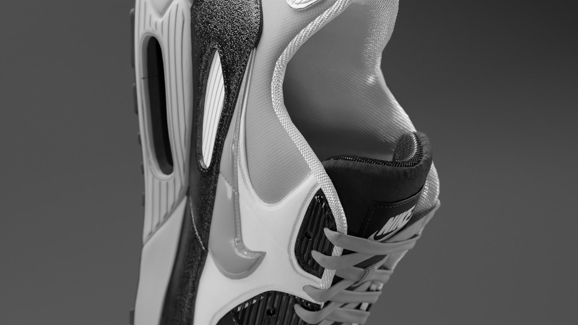 Airmax - Nike Shoes 01 Low-poly 3D model_13