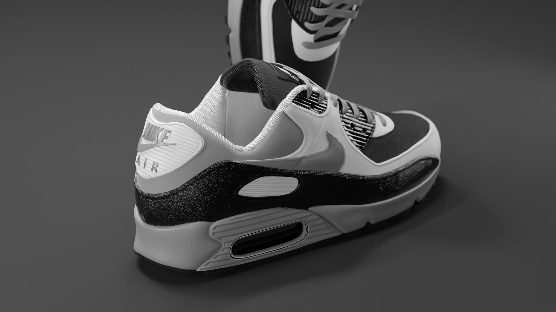 Airmax - Nike Shoes 01 Low-poly 3D model_5
