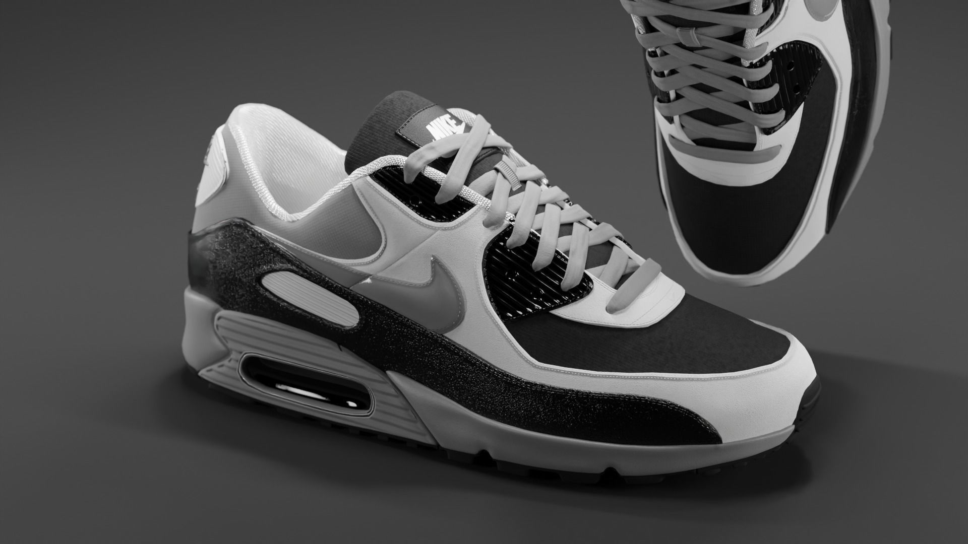 Airmax - Nike Shoes 01 Low-poly 3D model_3
