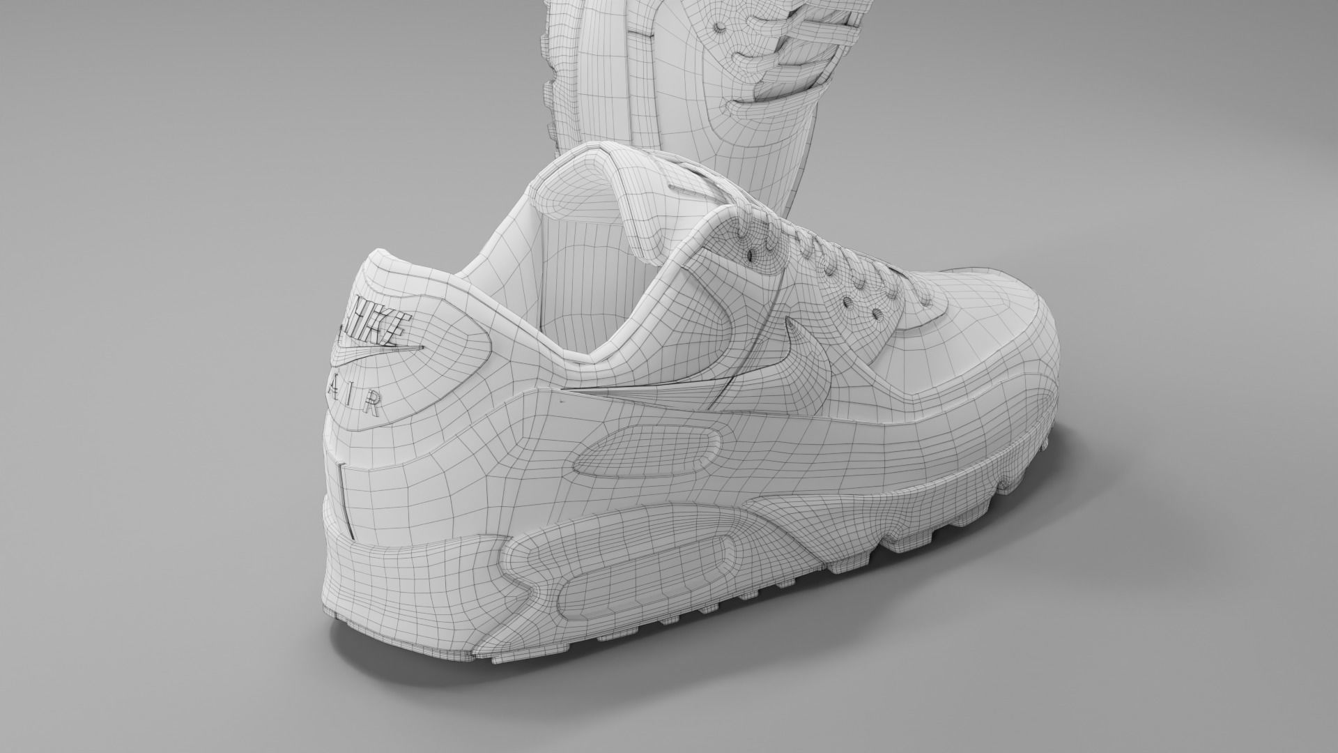 Airmax - Nike Shoes 01 Low-poly 3D model_6