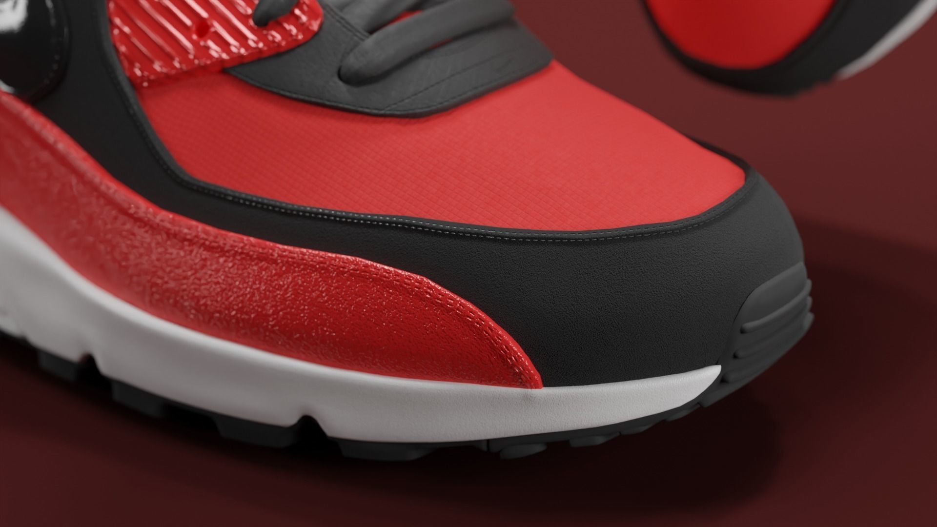 Airmax - Nike Shoes 02 Low-poly 3D model_9