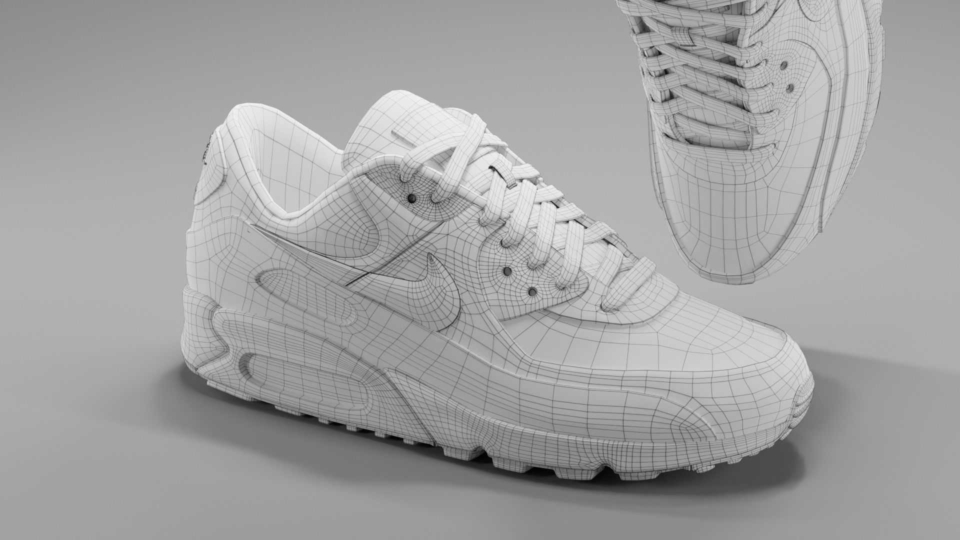 Airmax - Nike Shoes 02 Low-poly 3D model_4