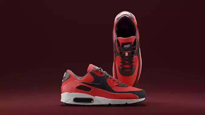 Airmax - Nike Shoes 02 Low-poly 3D model