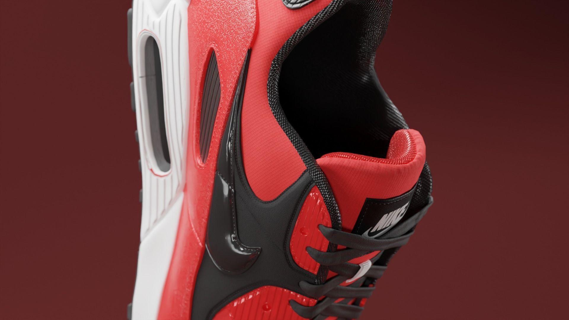 Airmax - Nike Shoes 02 Low-poly 3D model_13