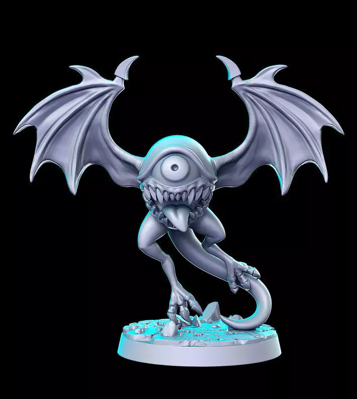 Bat Eye Final Fantasy 32mm Pre-supported 3D print model_0