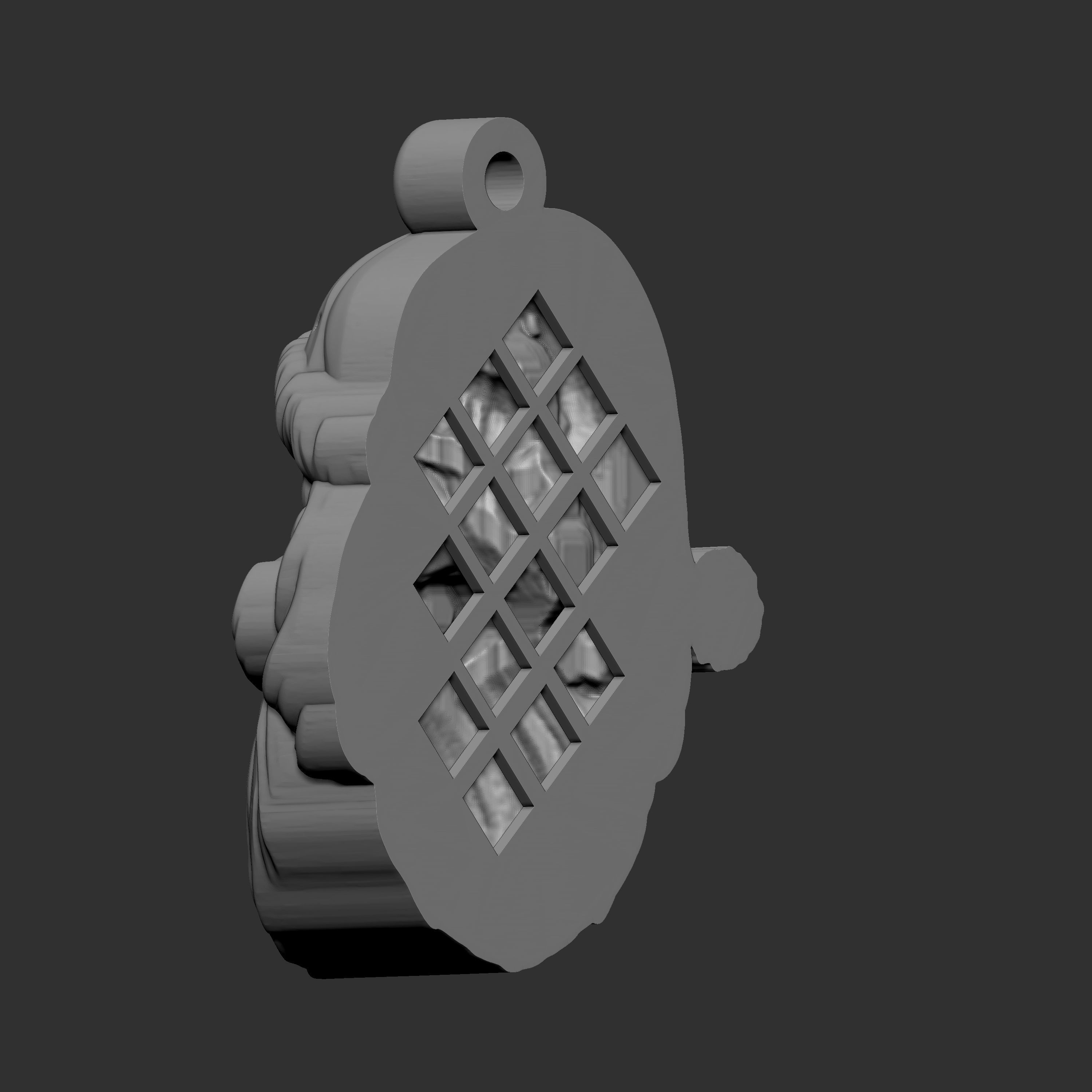 SANTA CLAUS PENDANT 3D print model_8