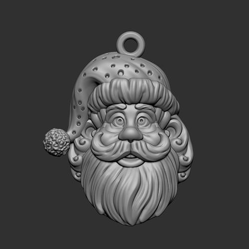 SANTA CLAUS PENDANT 3D print model