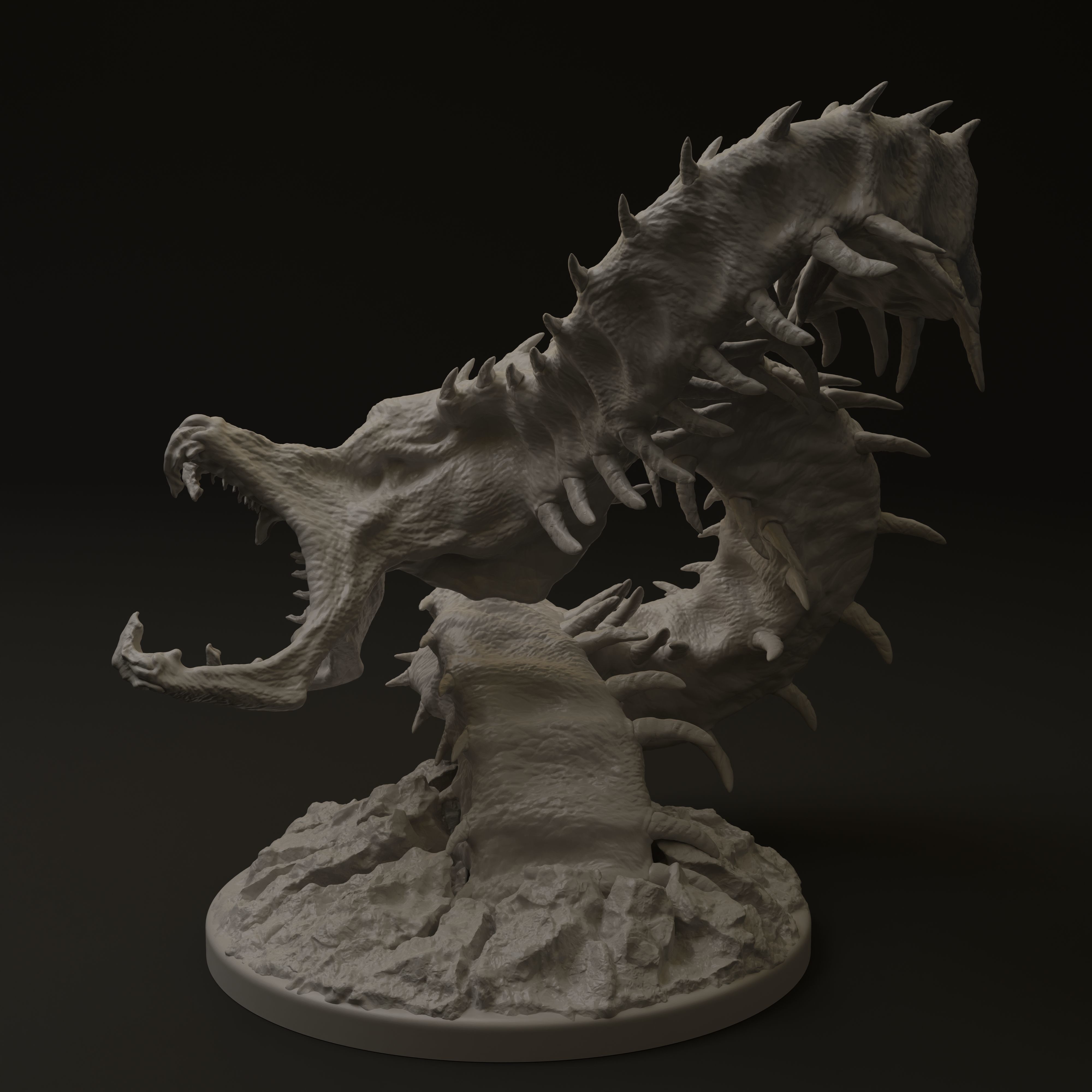 Wurm creature for 3d printing 3D print model_1