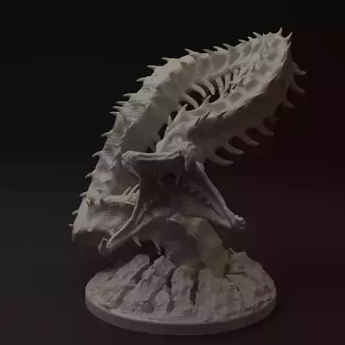 Wurm creature for 3d printing
