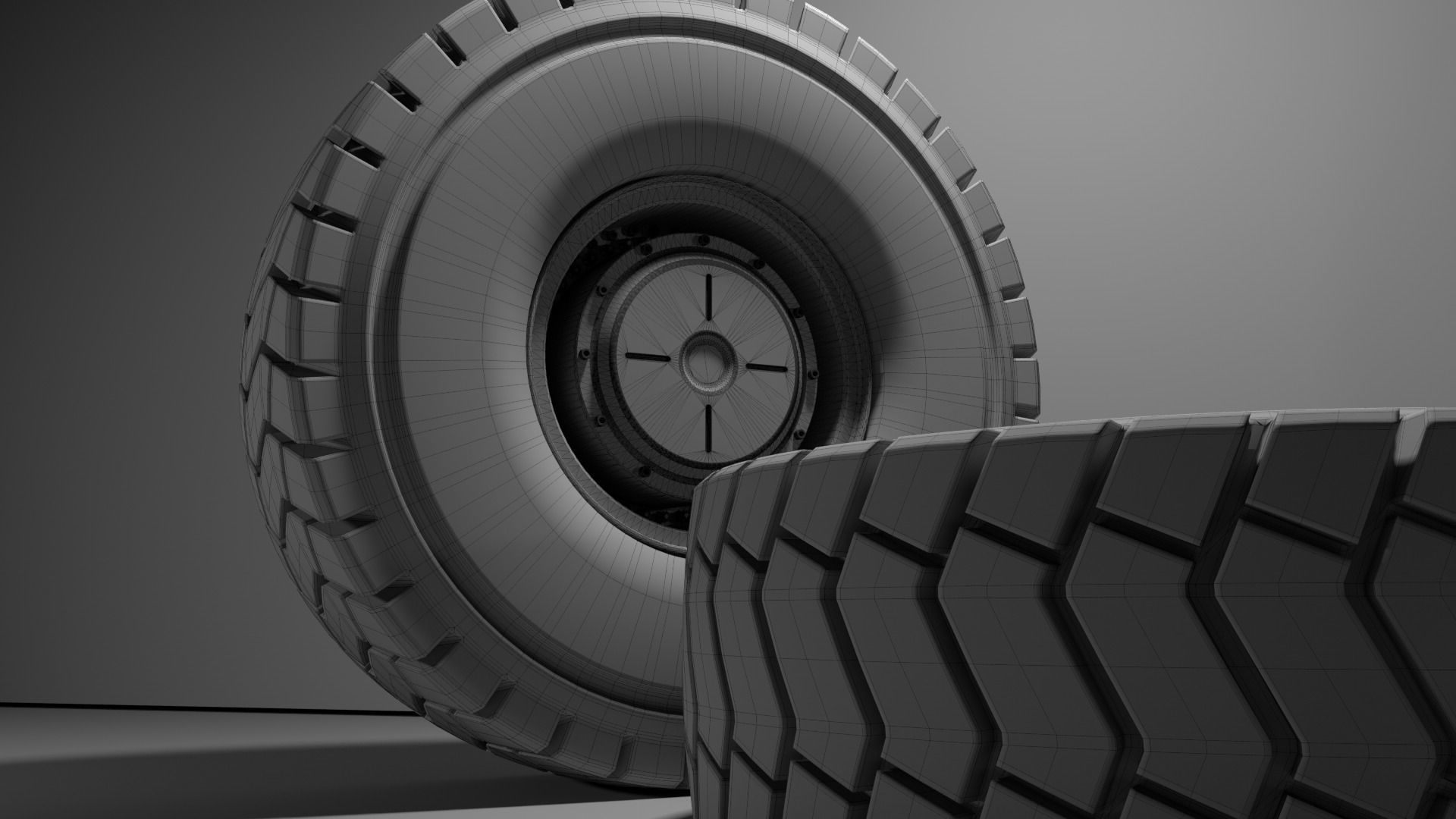 4690R57 High poly tire 3D model 3D model_12