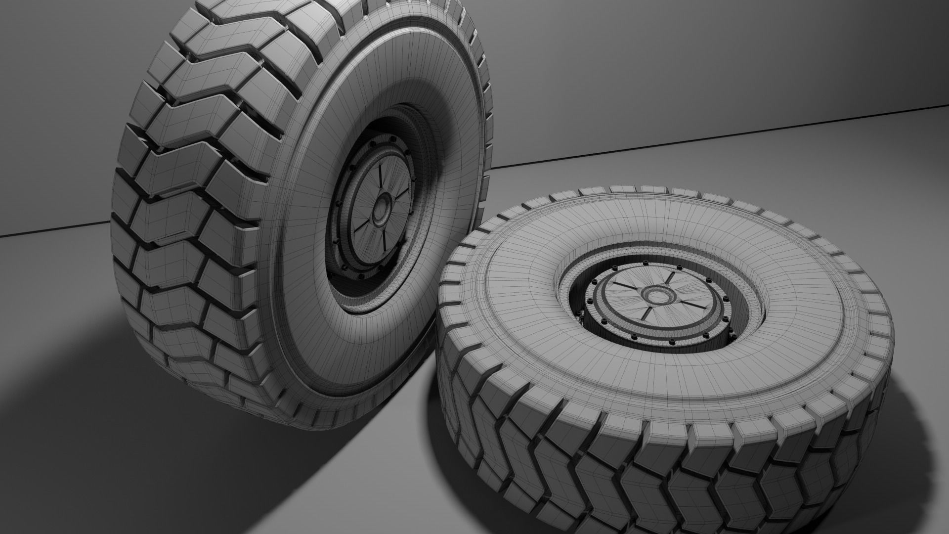 4690R57 High poly tire 3D model 3D model_11