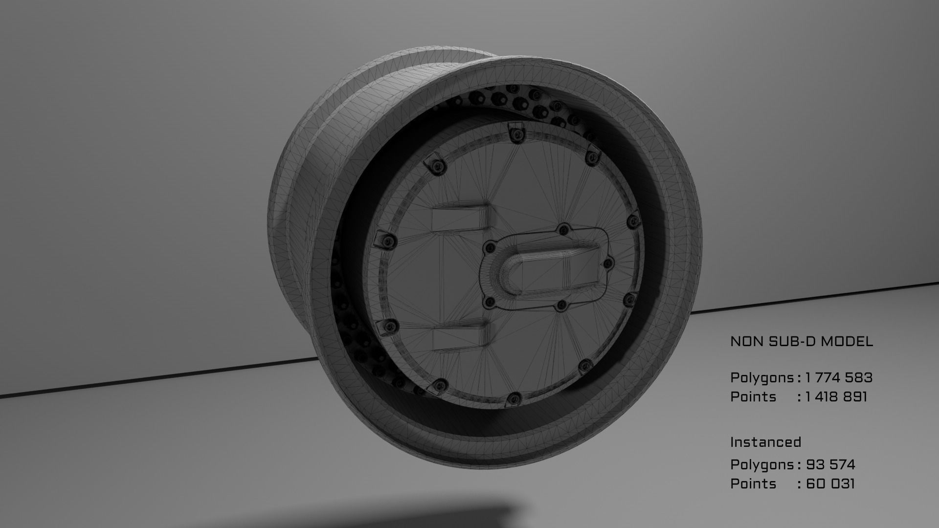 4690R57 High poly tire 3D model 3D model_36