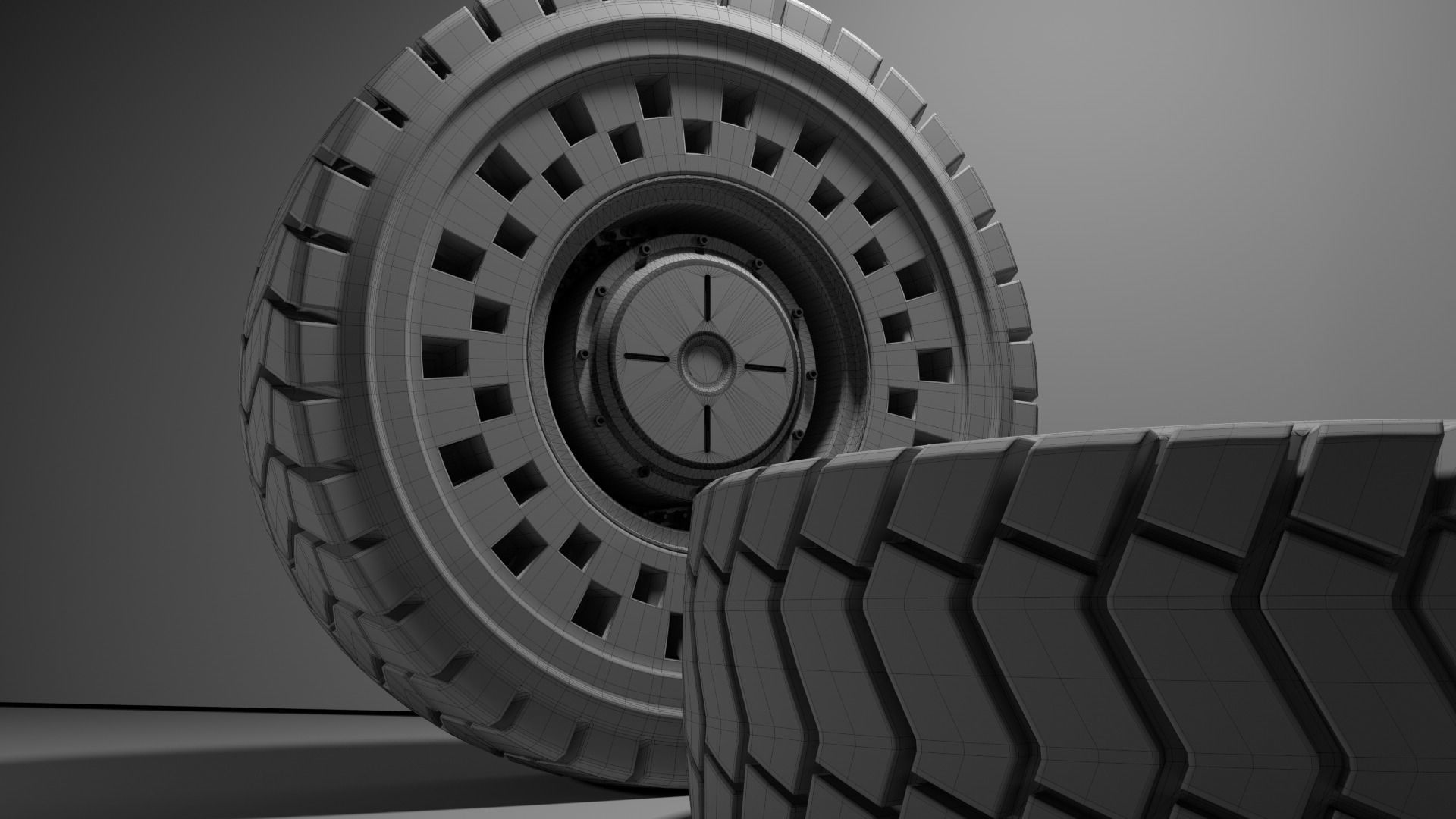 4690R57 High poly tire 3D model 3D model_25