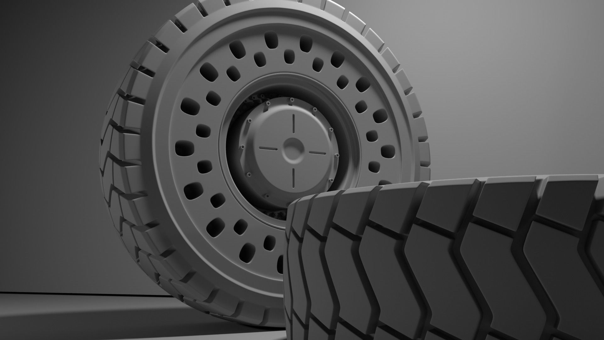 4690R57 High poly tire 3D model 3D model_21