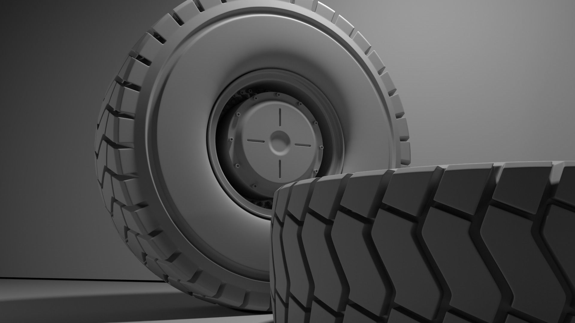 4690R57 High poly tire 3D model 3D model_8