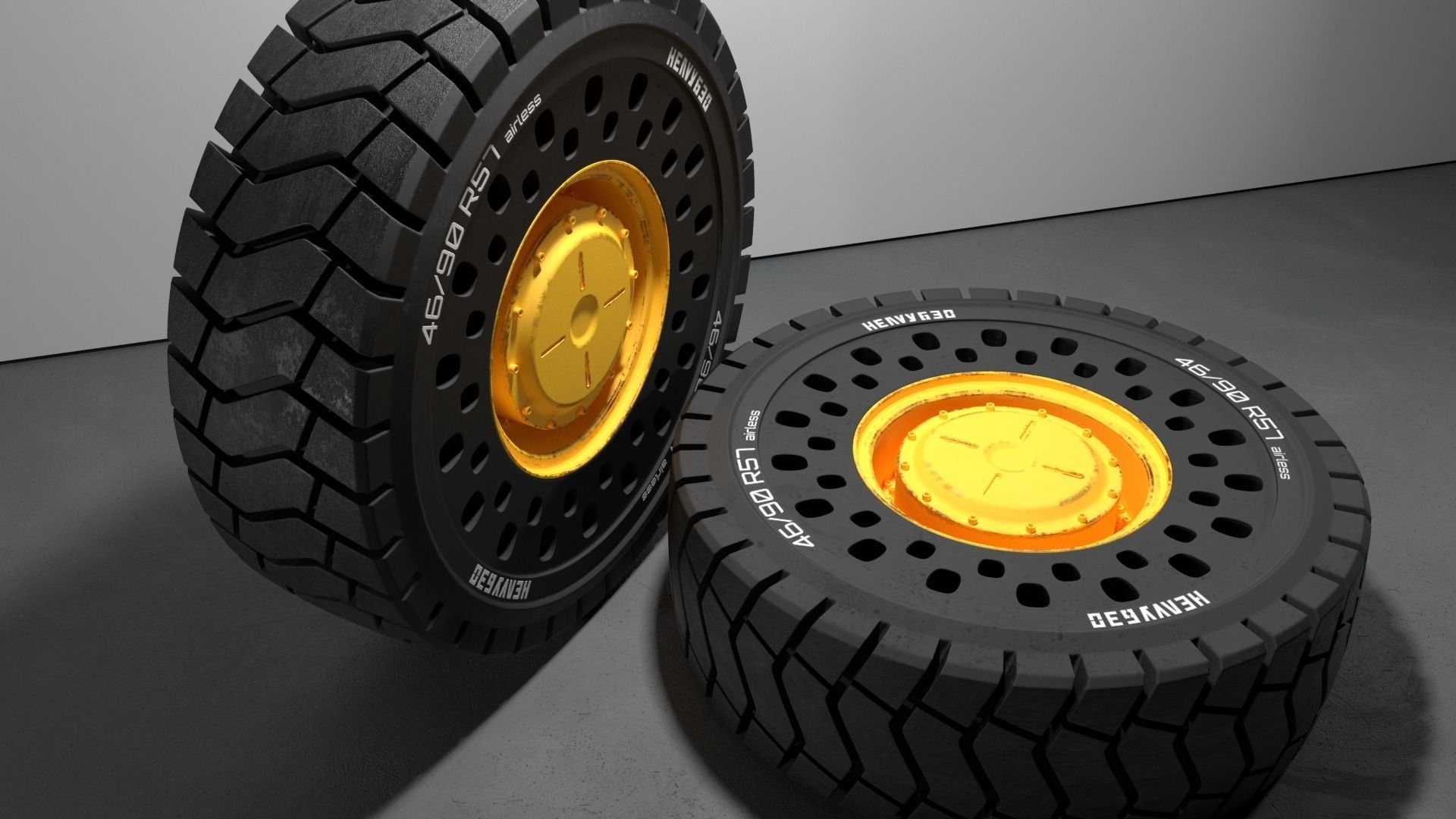 4690R57 High poly tire 3D model 3D model_16