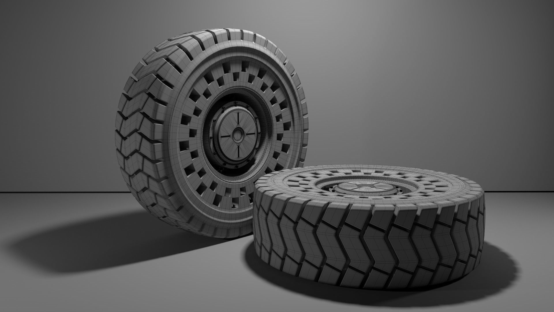 4690R57 High poly tire 3D model 3D model_23