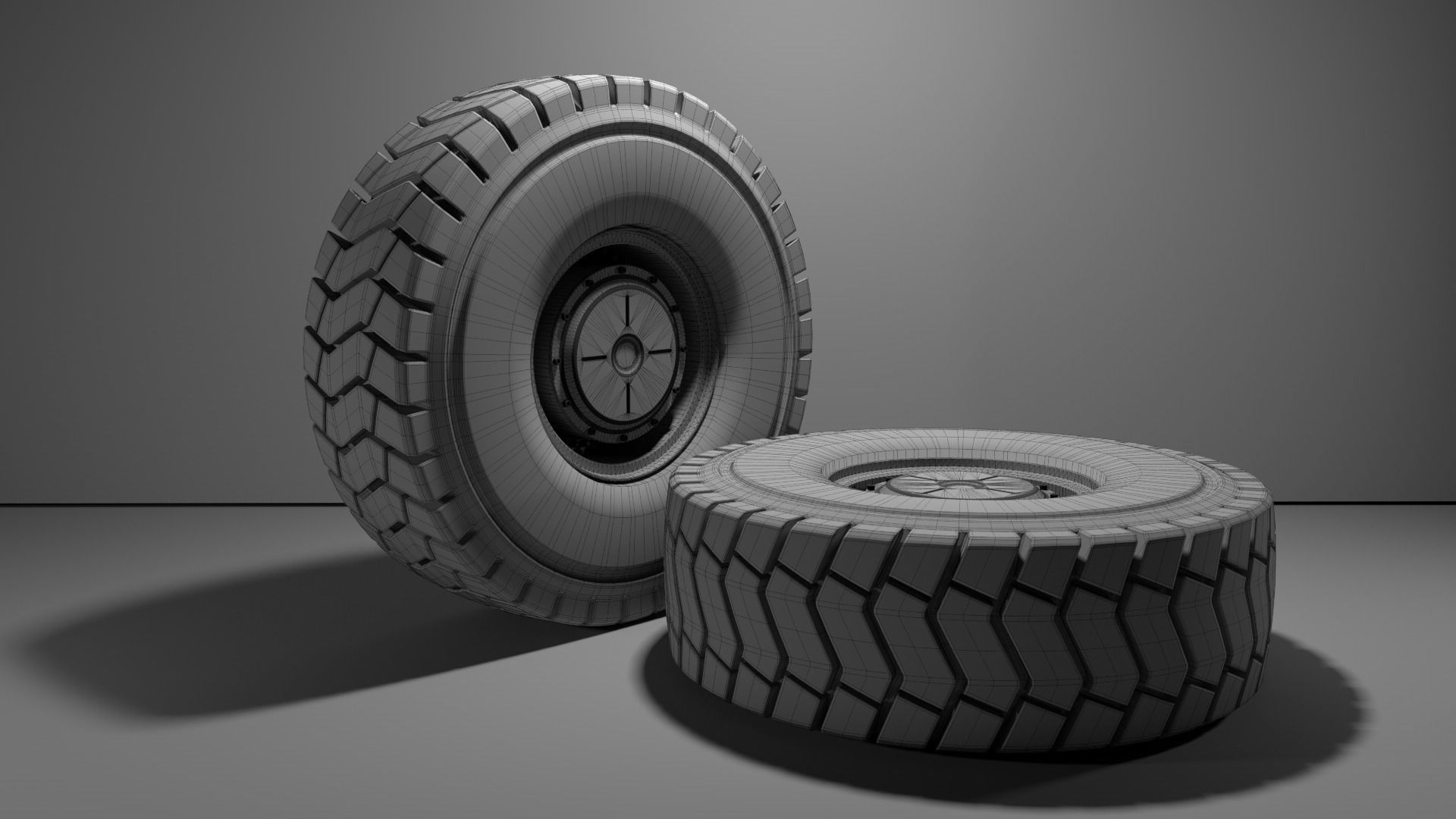 4690R57 High poly tire 3D model 3D model_10