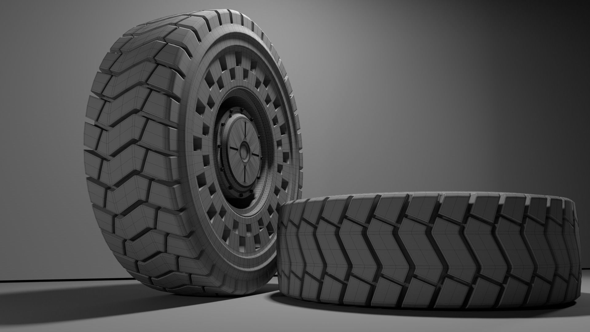 4690R57 High poly tire 3D model 3D model_26