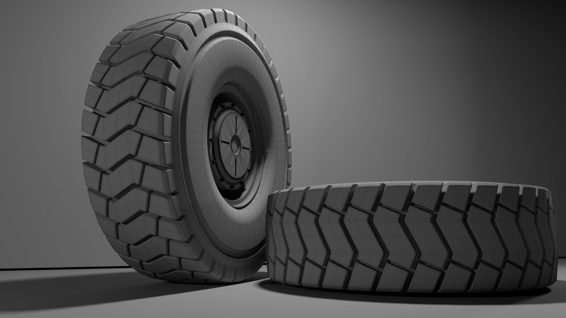 4690R57 High poly tire 3D model 3D model_13