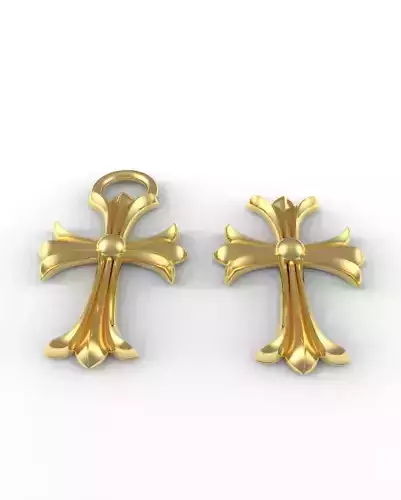 gothic cross 3D print model