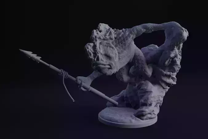 Kuo Toa Merfolk group of 3 3d printable models