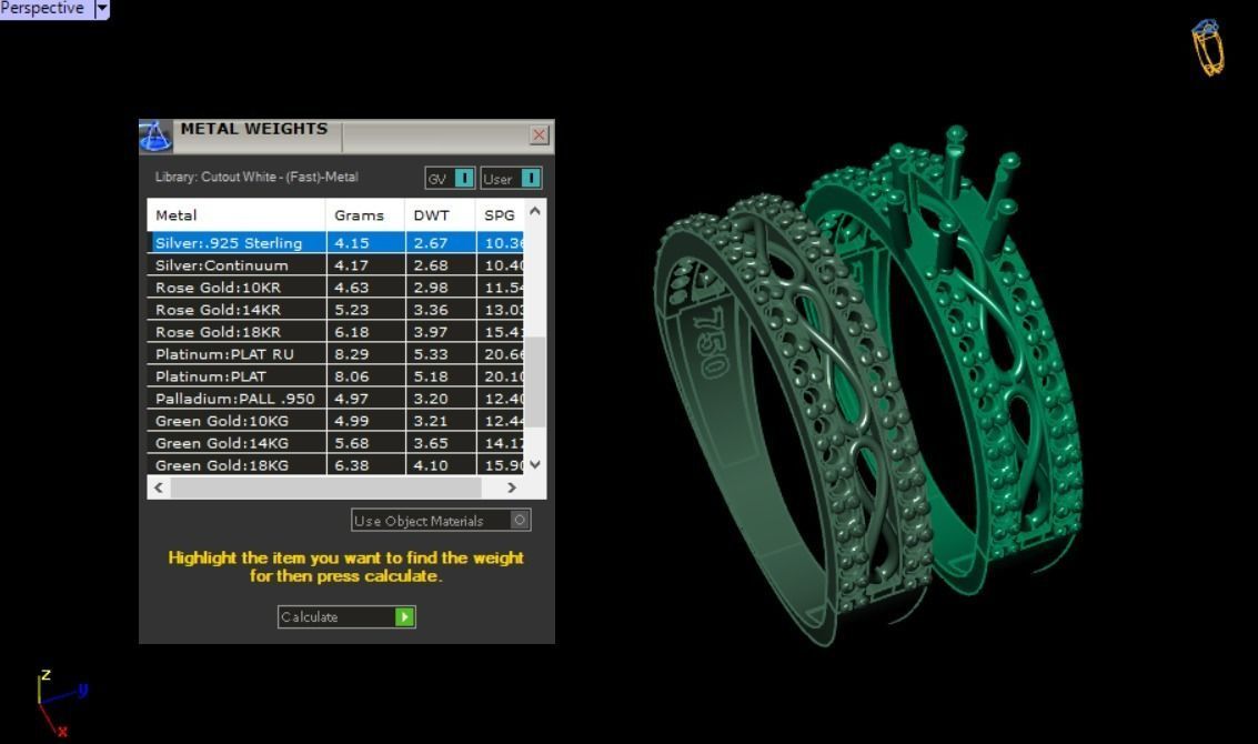 Infinity set ring 3D print model_7