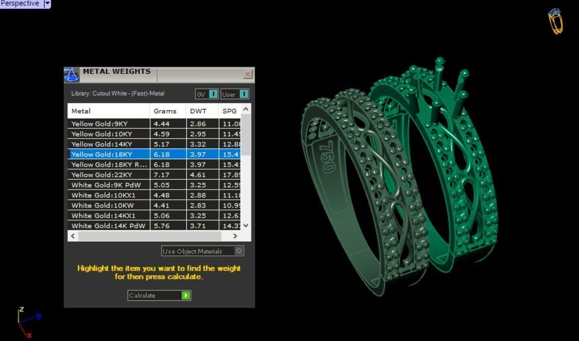 Infinity set ring 3D print model_6