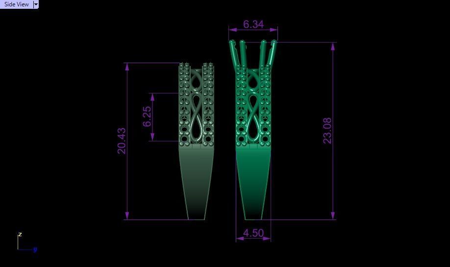 Infinity set ring 3D print model_9
