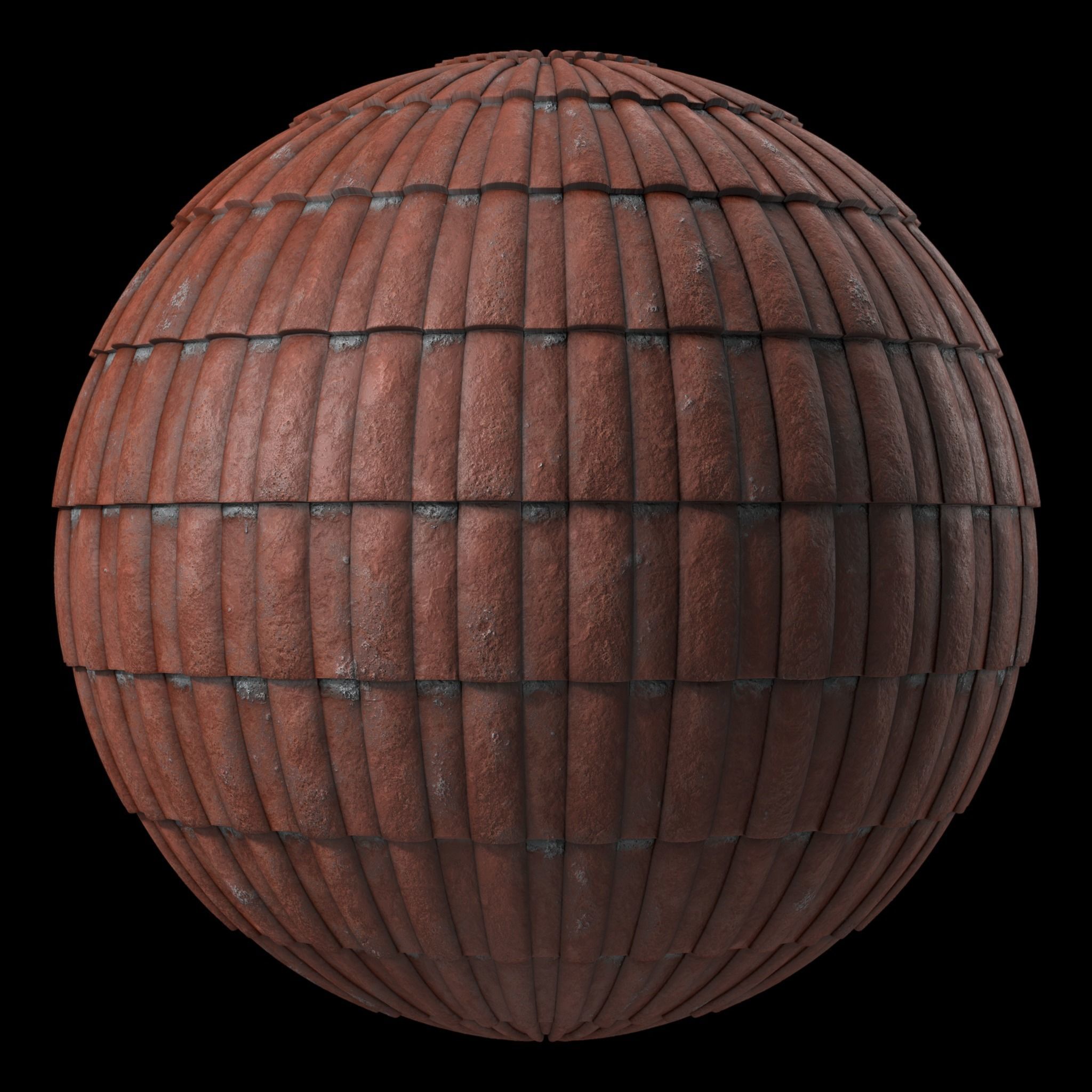 Roof Tile Materials 50- Concrete Roofing Seamless Pbr 4k Texture_5