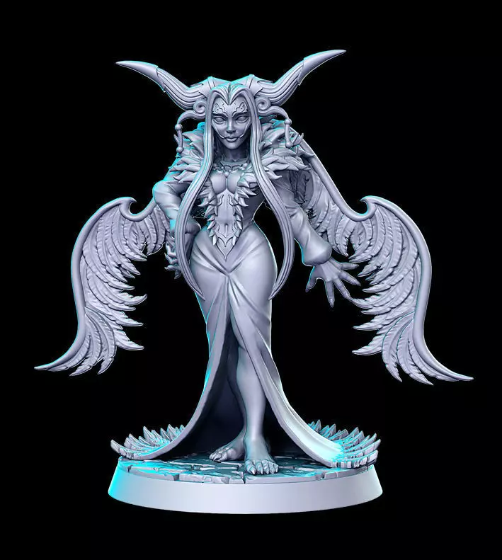 Ultimecia  Final Fantasy 32mm Pre-supported 3D print model_0
