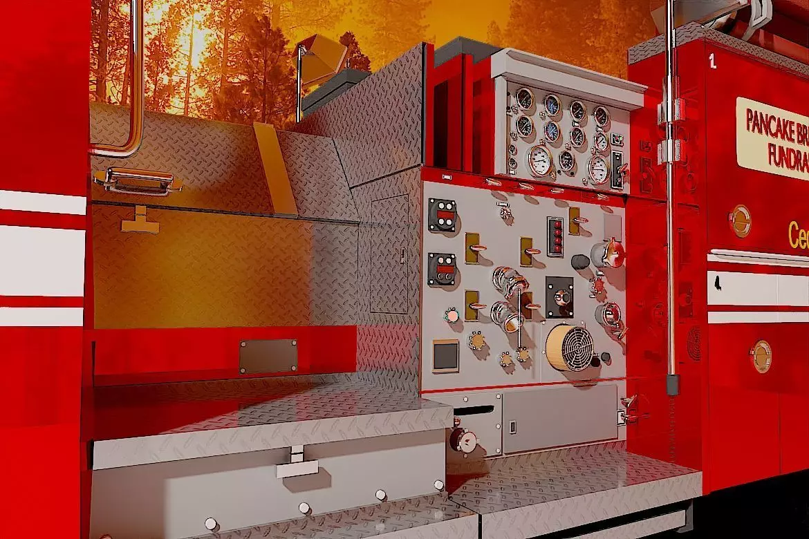 Firetruck M CF 1978 3D model