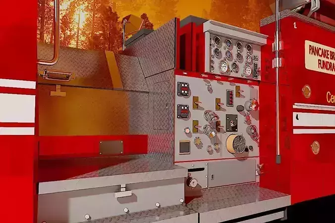 Firetruck M CF 1978 3D model